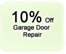 10% off garage door repair